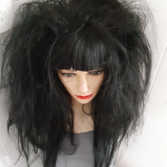 Gothic bat nest wig. mixed with human hair